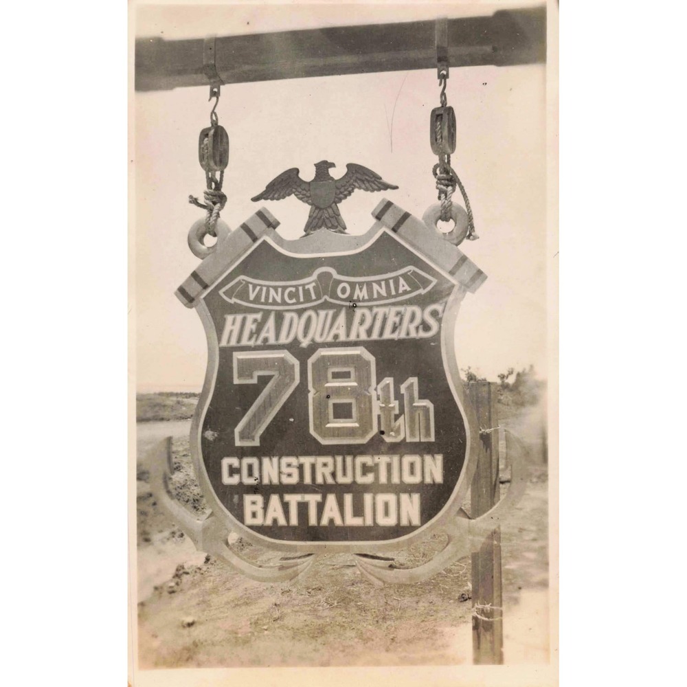 78th Construction Battalion Hdqtrs, Manus Naval‎ Base 5 Vtg Photos Admiralty Is. - Picture 2 of 11